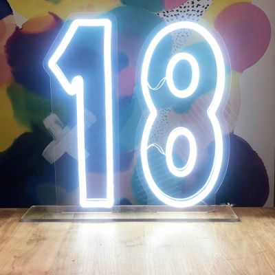 18th Birthday Sign in LED Neon