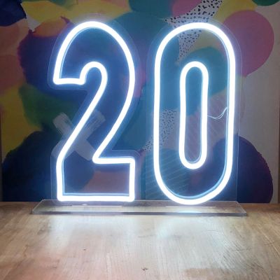 20 Neon Birthday Sign