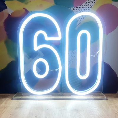60th Birthday LED Sign