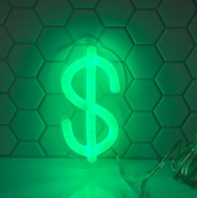 $ Dollar Sign Neon Light 