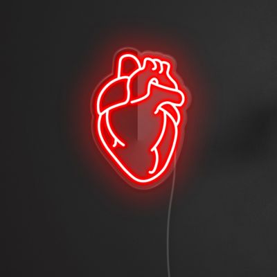 Anatomical Heart Neon Sign