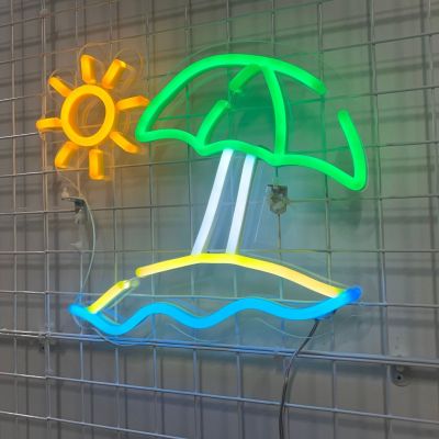 Faux Neon Beach Dayz Sign