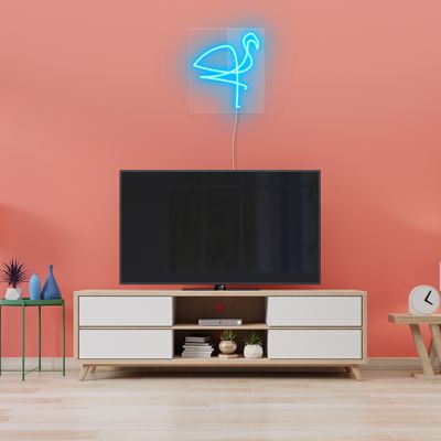 Line Art Flamingo Wall Light