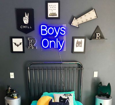Boys Only Kids Neon Lights