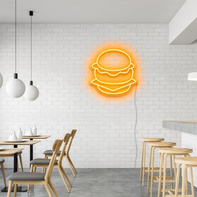 Cheeseburger LED Neon Sign