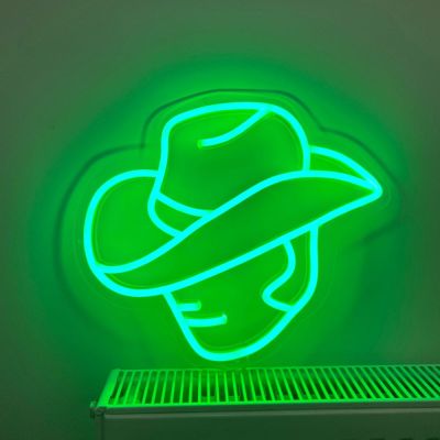 Neon Light Up Cowboy Hat
