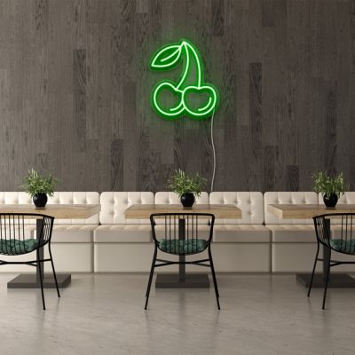 Emoji Cherries Neon Sign