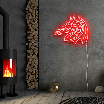 Fire Breathing Dragon Wall Art
