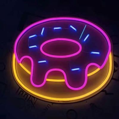 Frosted Donut Neon Sign