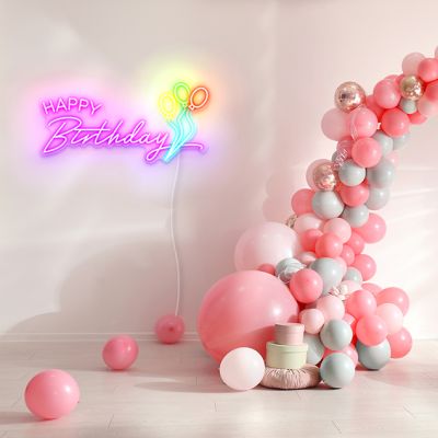 Happy Birthday Neon Sign