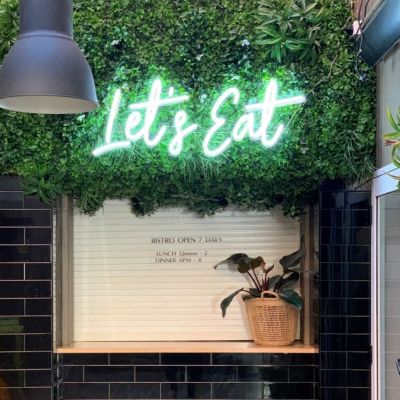 Let's Eat LED Light Sign