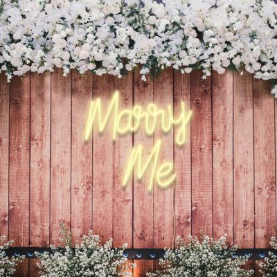LED Neon Marry Me Sign 