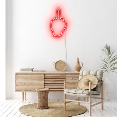 Middle Finger LED Neon Light