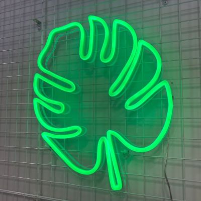 Monstera Leaf Neon Sign