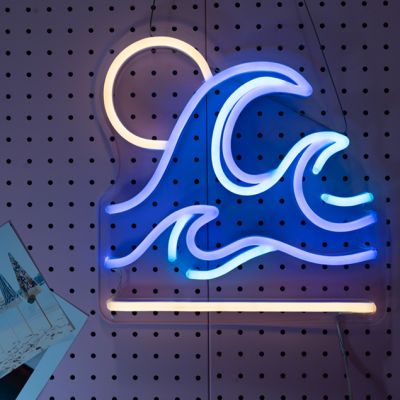 Moody Waves Neon Art
