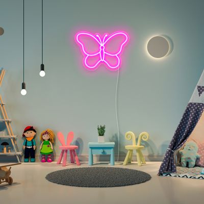 LED Neon Butterfly Light