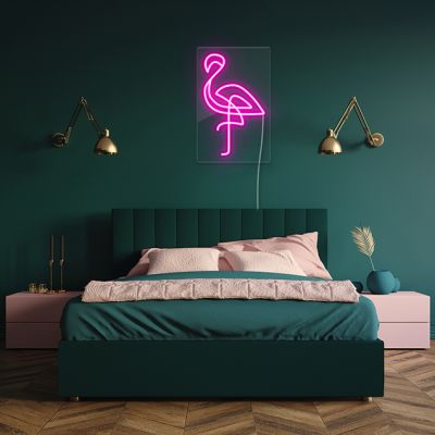 Stylized Flamingo Neon LED Light