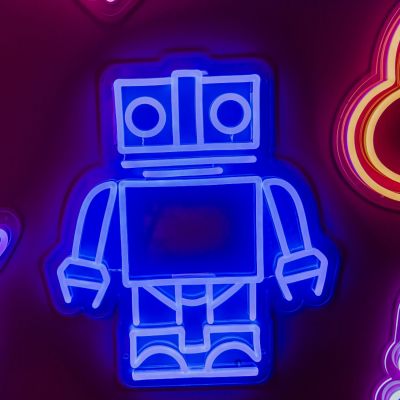 LED Robot Light Sign