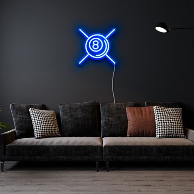 8 Ball & Cues LED Neon Sign