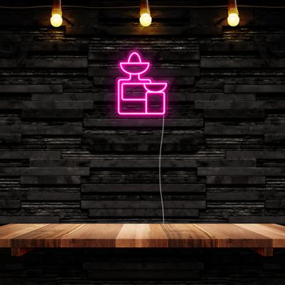 Tequila Bottle Hat & Shot Glass