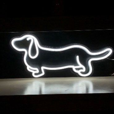 Dachshund Sausage Dog Neon Light Art