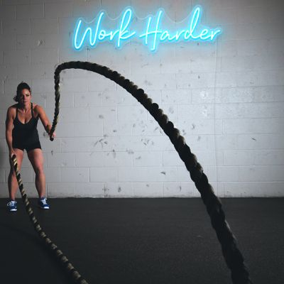 Work Harder Neon Sign