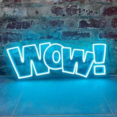 WOW! Neon Light Sign