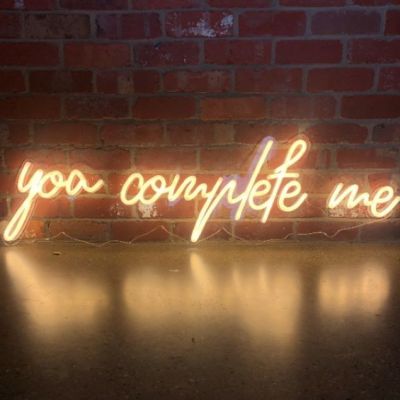 You Complete Me Wall Light