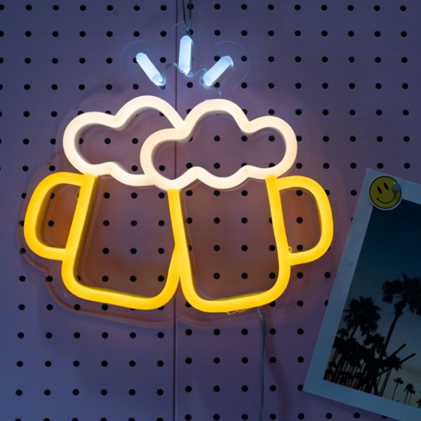 Cheers & Beers Mini Neon Sign from Custom Neon
