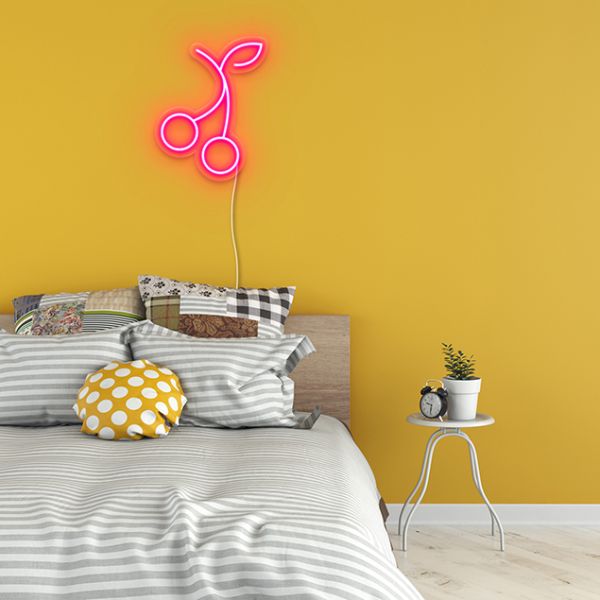 Cherries Neon Light: pre-designed LED neon art from Custom Neon®