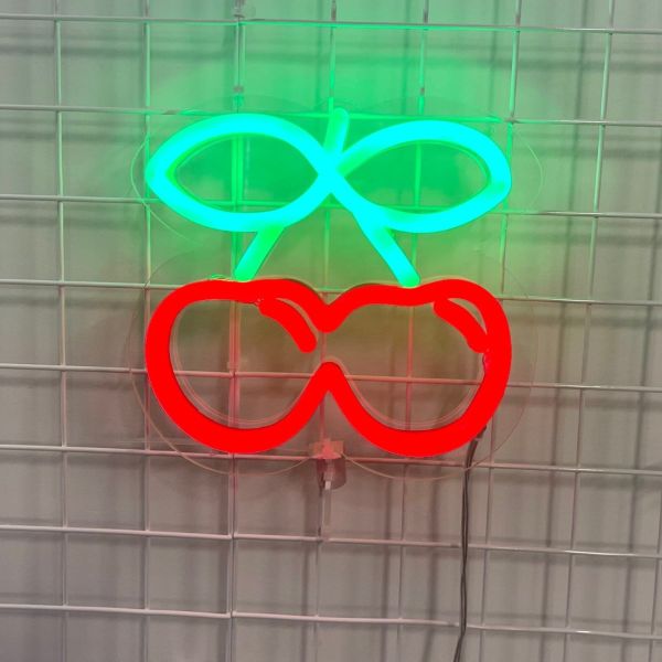 Double Cherry Wall Light: LED neon art from Custom Neon®
