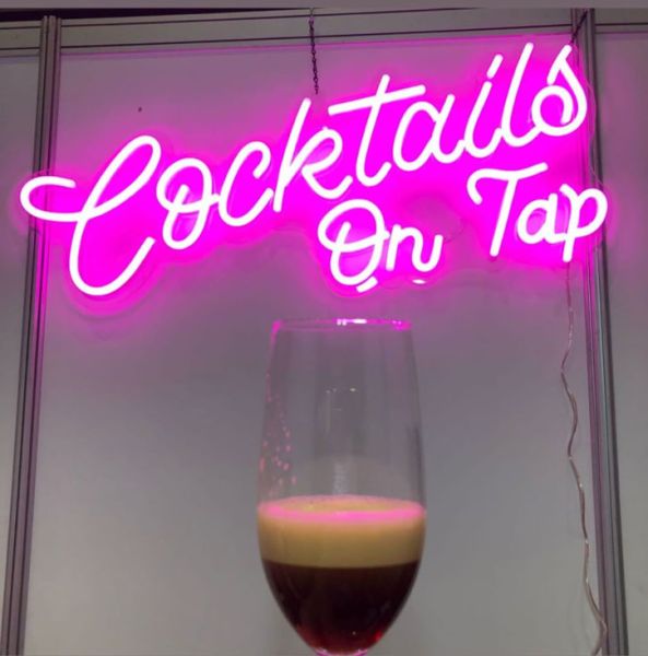 LED Neon Cocktail Sign * Cocktails on Tap * | Custom Neon Bar Signs - photo from Custom Neon (formerly Neon Collective)