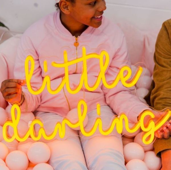 Little Darling Sign orange LED neon light by CUSTOM NEON® 