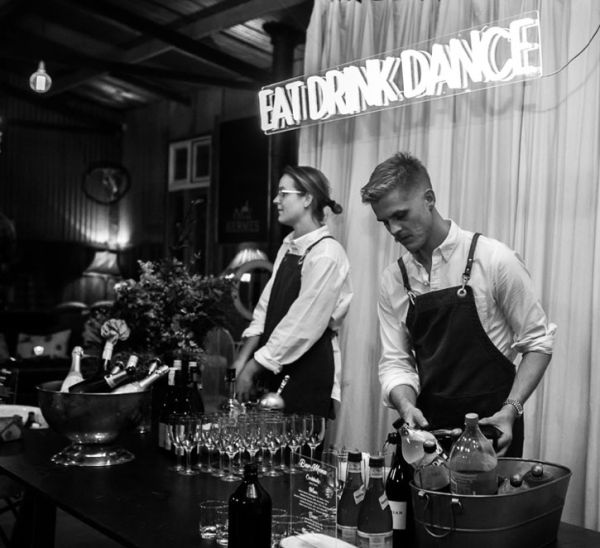 EAT DRINK DANCE neon party sign for events & weddings - photo from CustomNeon.com.au