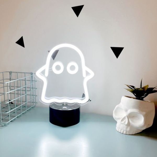 Ghost-ly / Boo Custom Neon® small table lamp