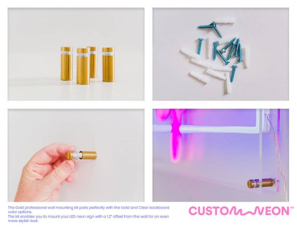 Neon Wall Mounting Kit