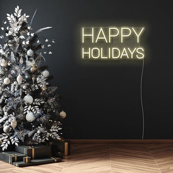 Happy Holidays Neon Lights by CUSTOM NEON®