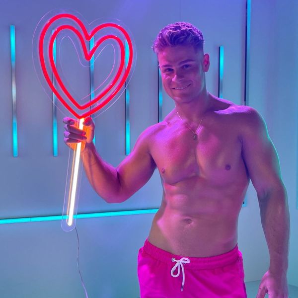 Custom Neon® lollipop heart as seen on Love Island Australia Season 5