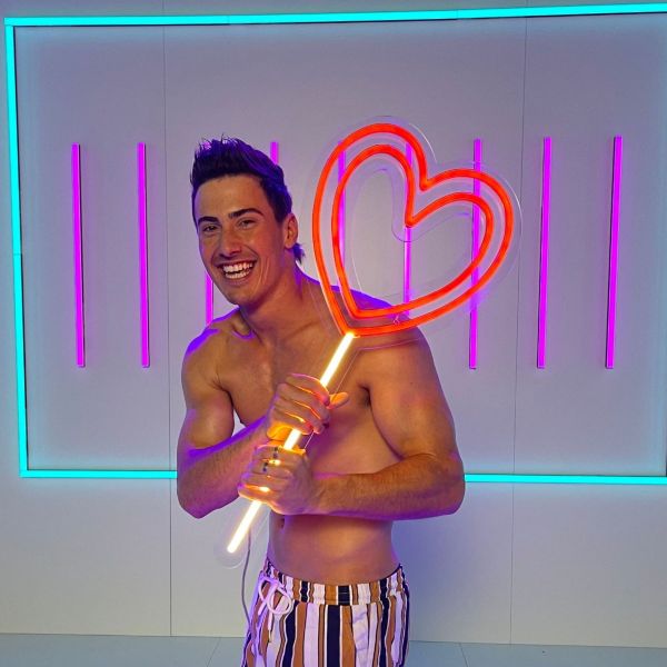 Custom Neon® lollipop heart from the official Love Island Australia Season 5 collection