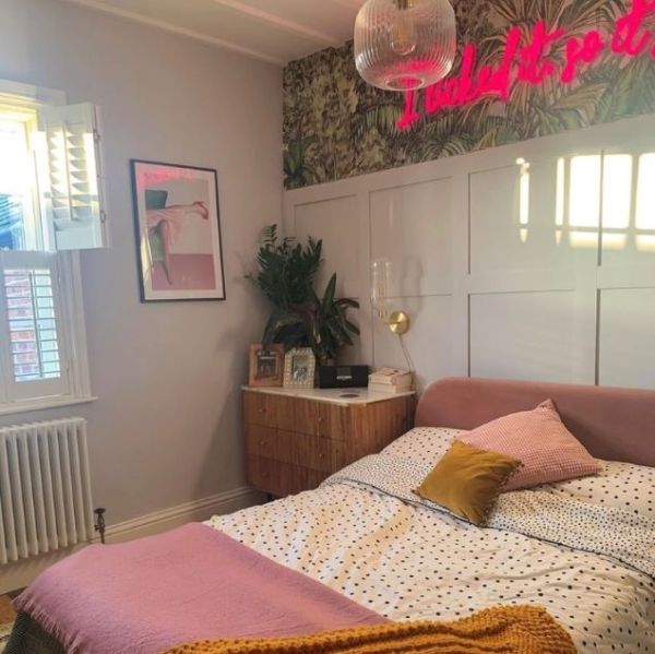 I Licked it so it's Mine CUSTOM NEON® hot pink neon sign mounted above a bed @gallowsgreen_reno