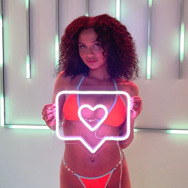 Custom Neon® I like, love you heart message as seen on Love Island Australia Season 5 2023