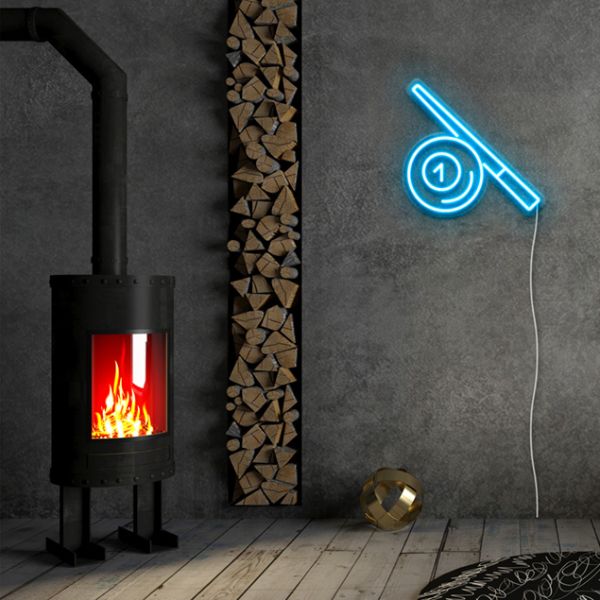 LED Neon Pool Room Sign: pre-designed LED neon art from Custom Neon®