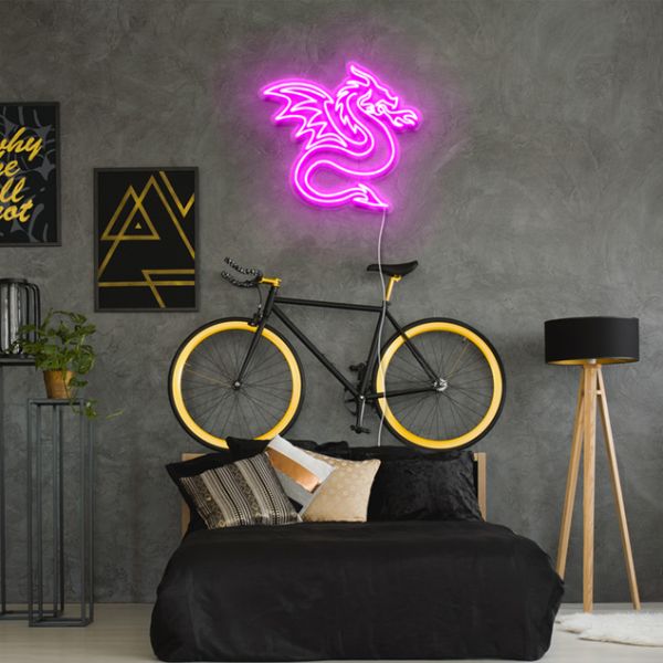 Medieval Dragon LED Neon: pre-designed LED neon art from Custom Neon®