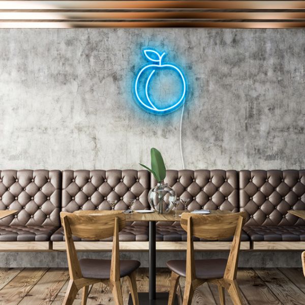 Peach LED Light Sign
pre-designed light-up wall art from Custom Neon®