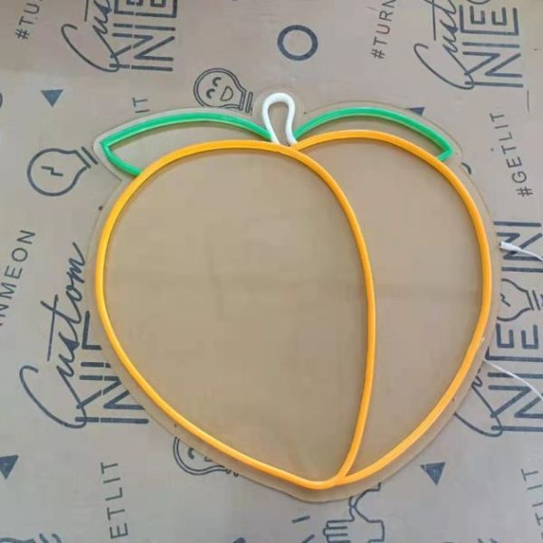 Multi-coloured Peach Emoji