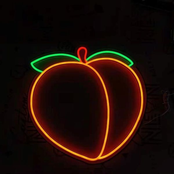 Multi-coloured Peach Emoji