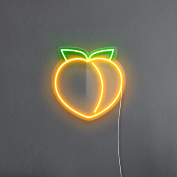 Peach Emoji Neon Sign
pre-designed light-up wall art from Custom Neon®