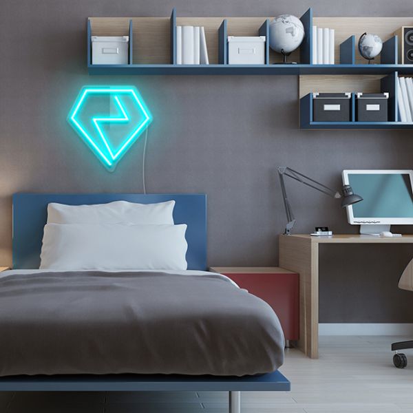 Diamond Neon Light: pre-designed LED neon art from Custom Neon®