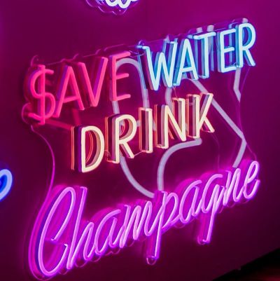Save Water Drink Champagne