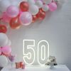 LED Neon Light for 50th Birthday Party / Anniversary - photo CustomNeon.com
